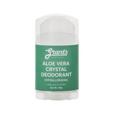 Grants Of Australia Crystal Deodorant Stick Aloe Vera 100g